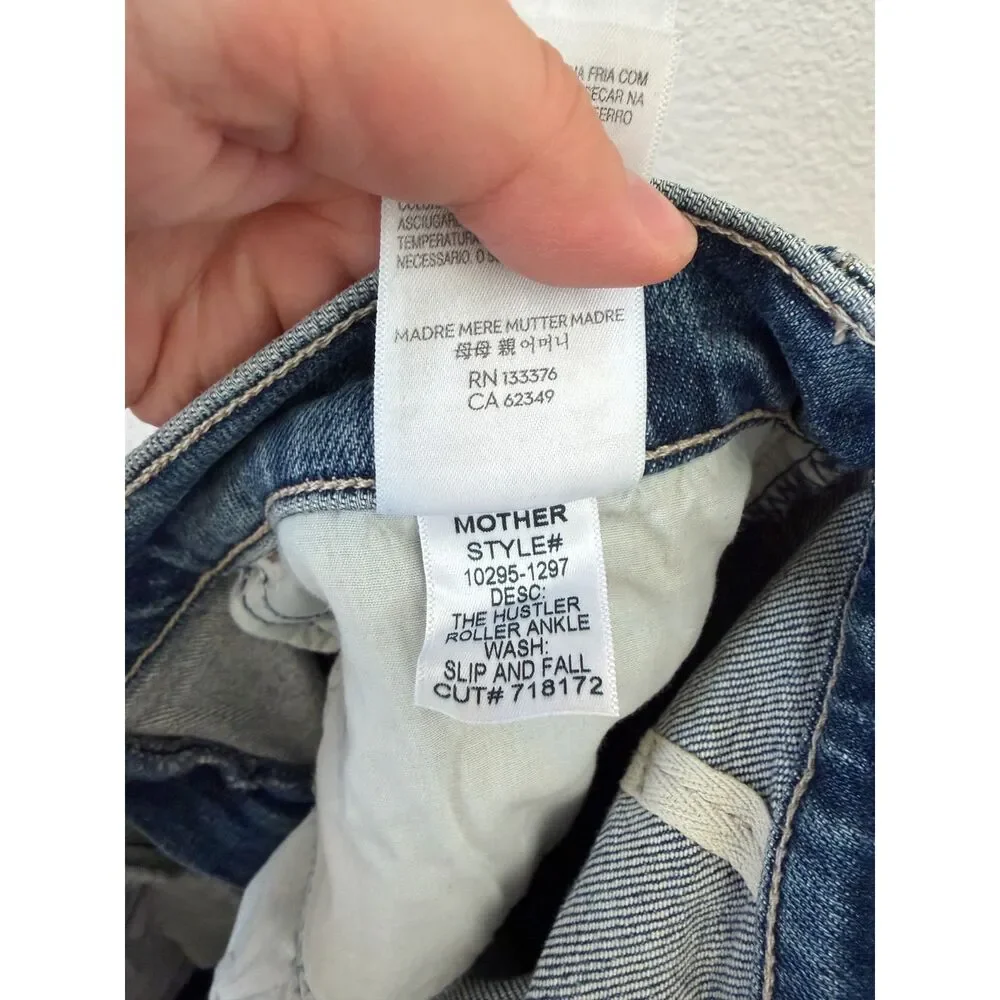 Mother the hustler roller ankle slip and fall jeans 31 like new
